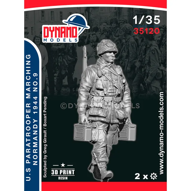 ak-interactive-paracadutista-u-s-mg-loader-in-marcia-normandy-1944-no-9-1-35 image 1