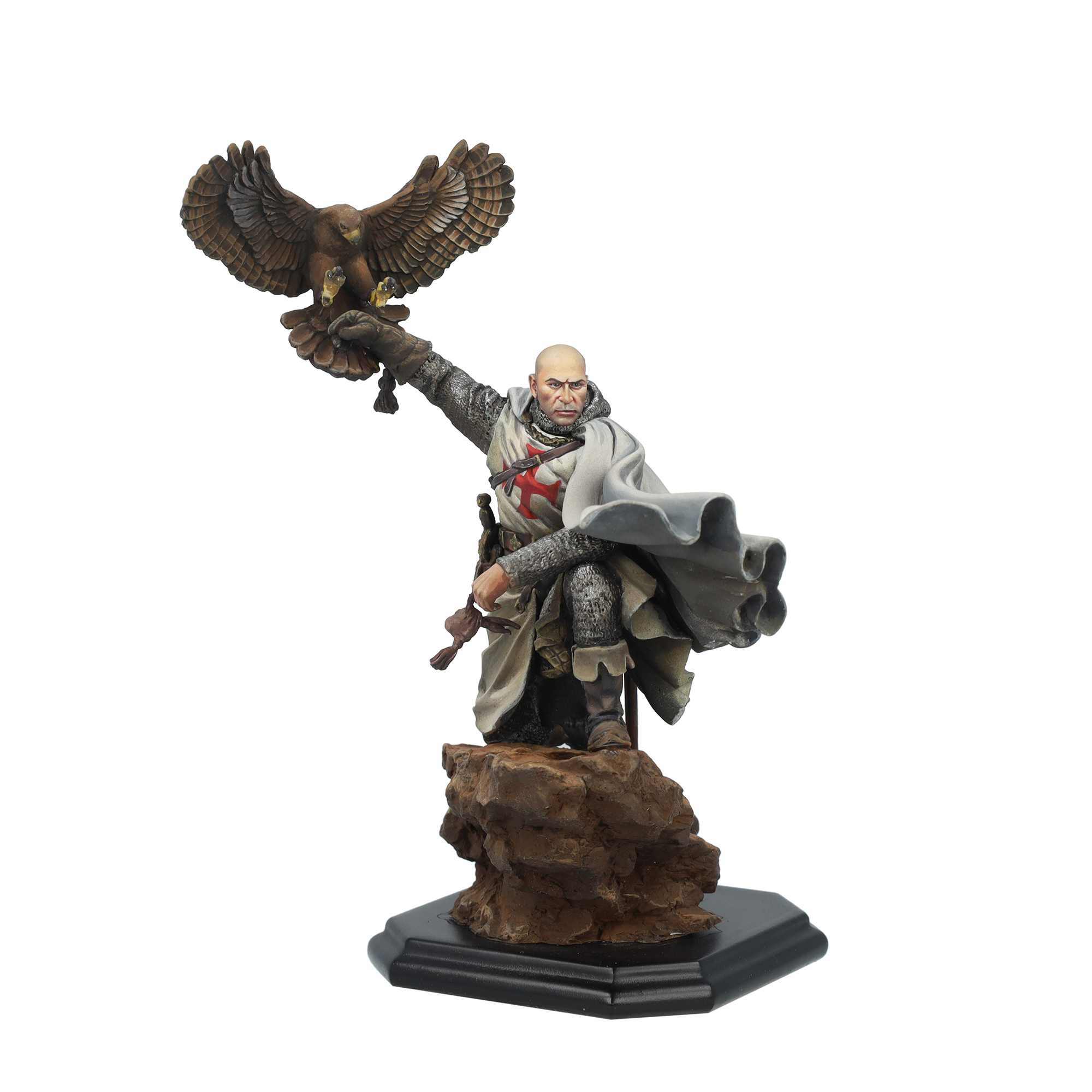 scale75-medieval-hunter-figura-in-metallo-bianco-75mm-fantasy-con-cane image 5
