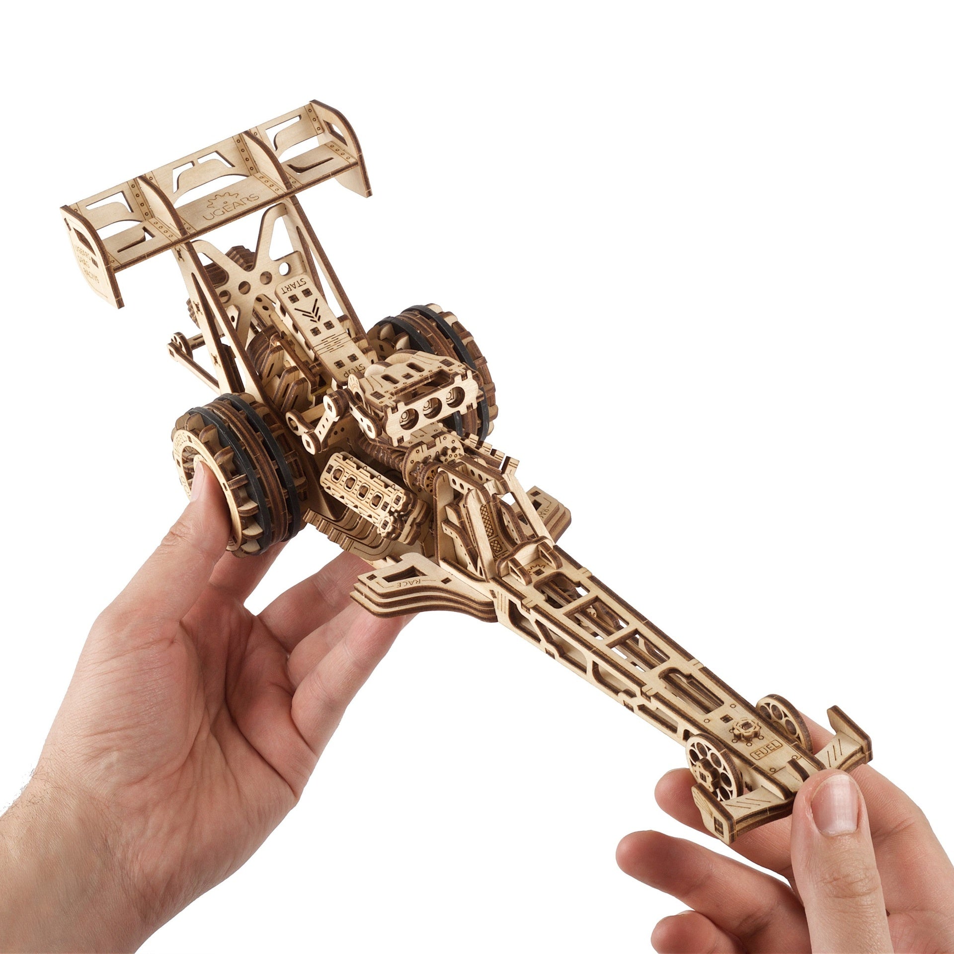 ugears-top-fuel-dragster-auto-da-corsa-dragster-in-legno-da-costruire image 4