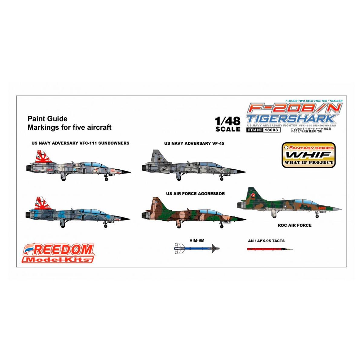ak-interactive-kit-modellismo-f-20b-n-tigershark-scala-1-48 image 2