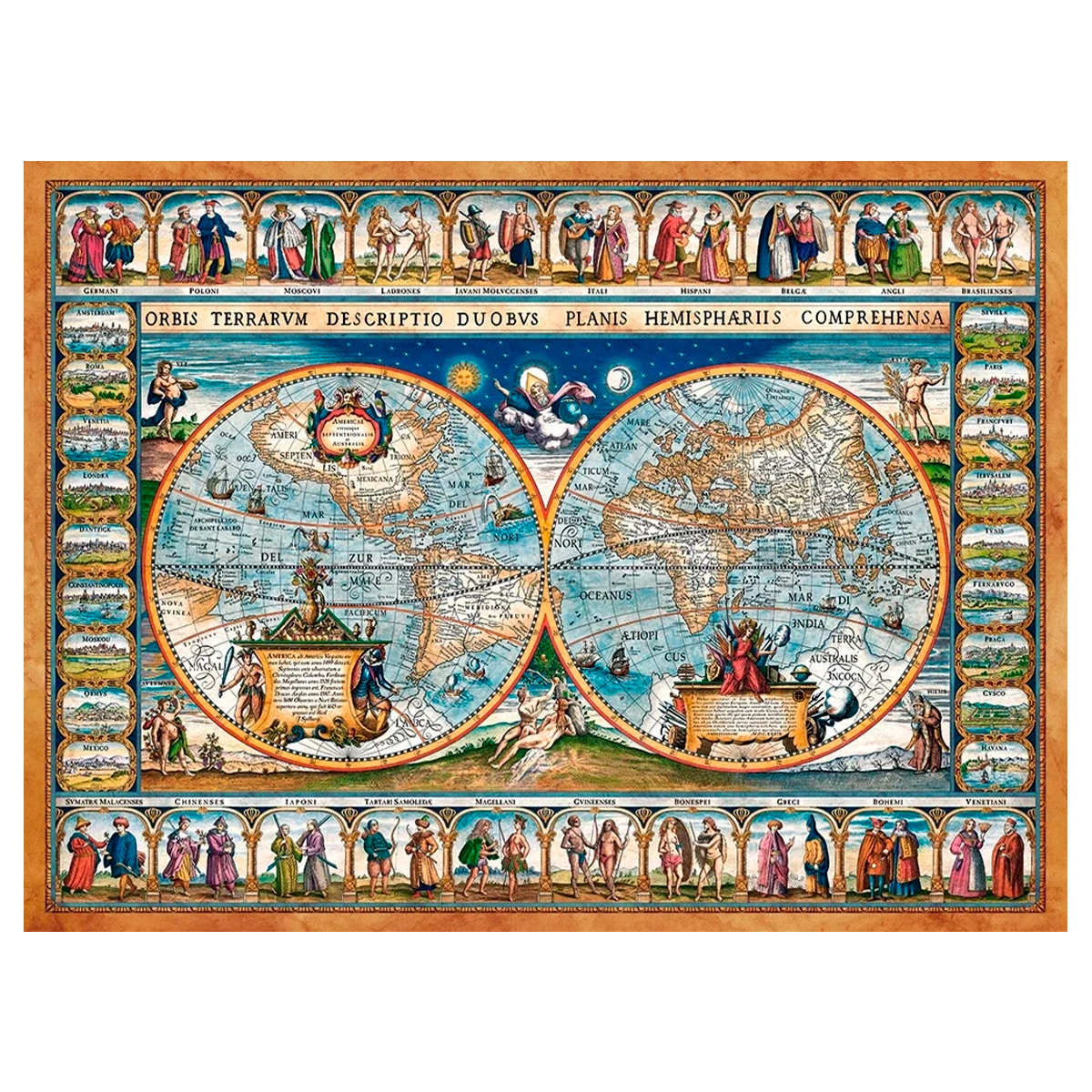 ak-interactive-puzzle-2000-pc-puzzels-map-of-the-world-1639-puzzle-2000-pezzi image 2