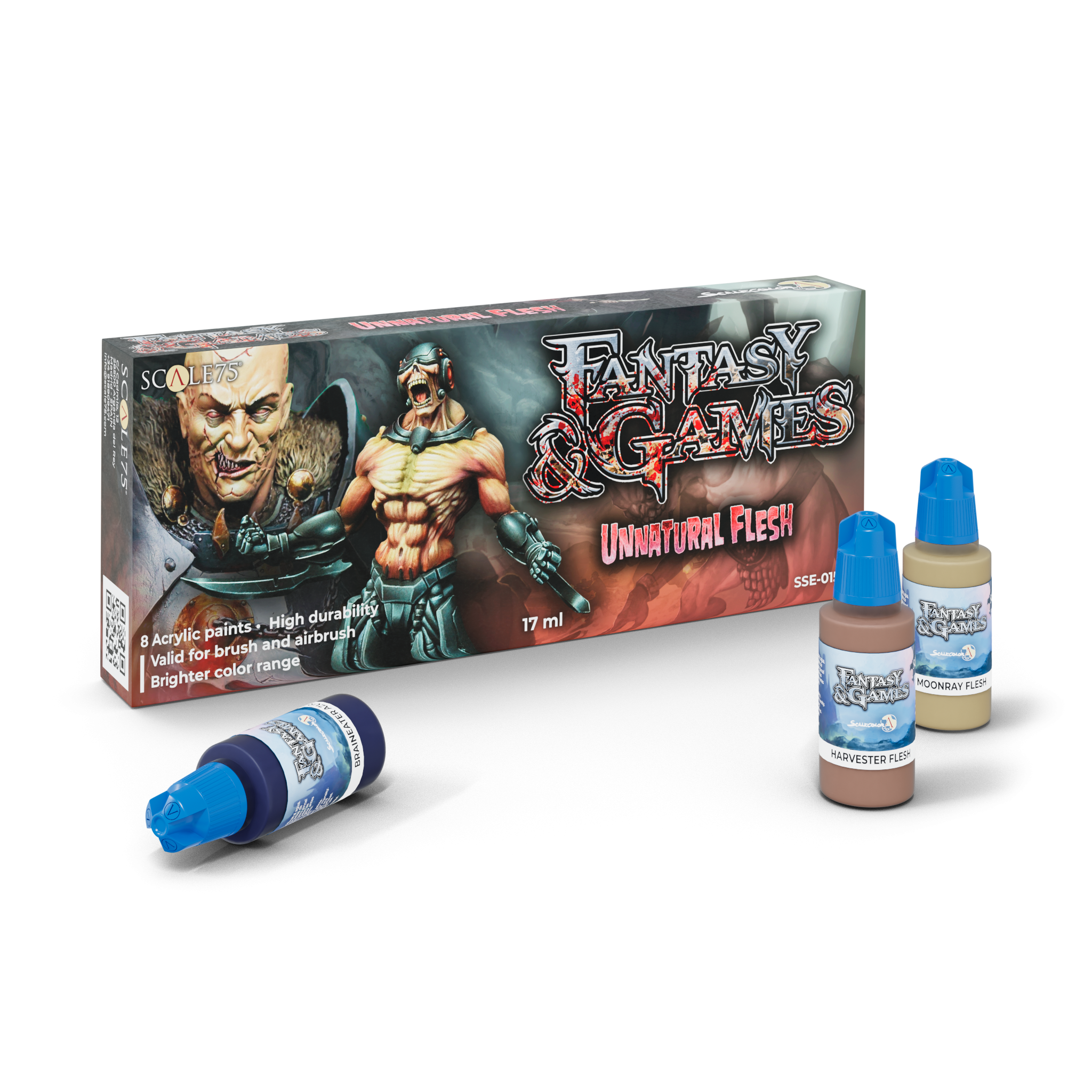 scale75-unnatural-flesh-set-colori-fantasy-games-per-miniature-wargame image 1