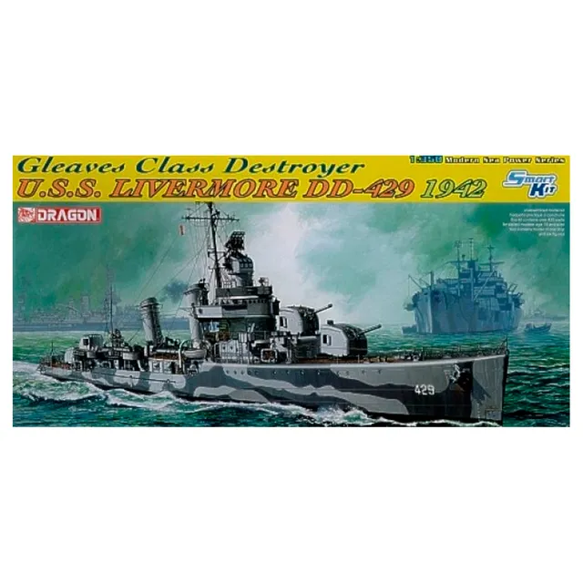 ak-interactive-1-350-uss-livermore-dd-429-gleaves-class-destroyer-1942-cacciator image 1