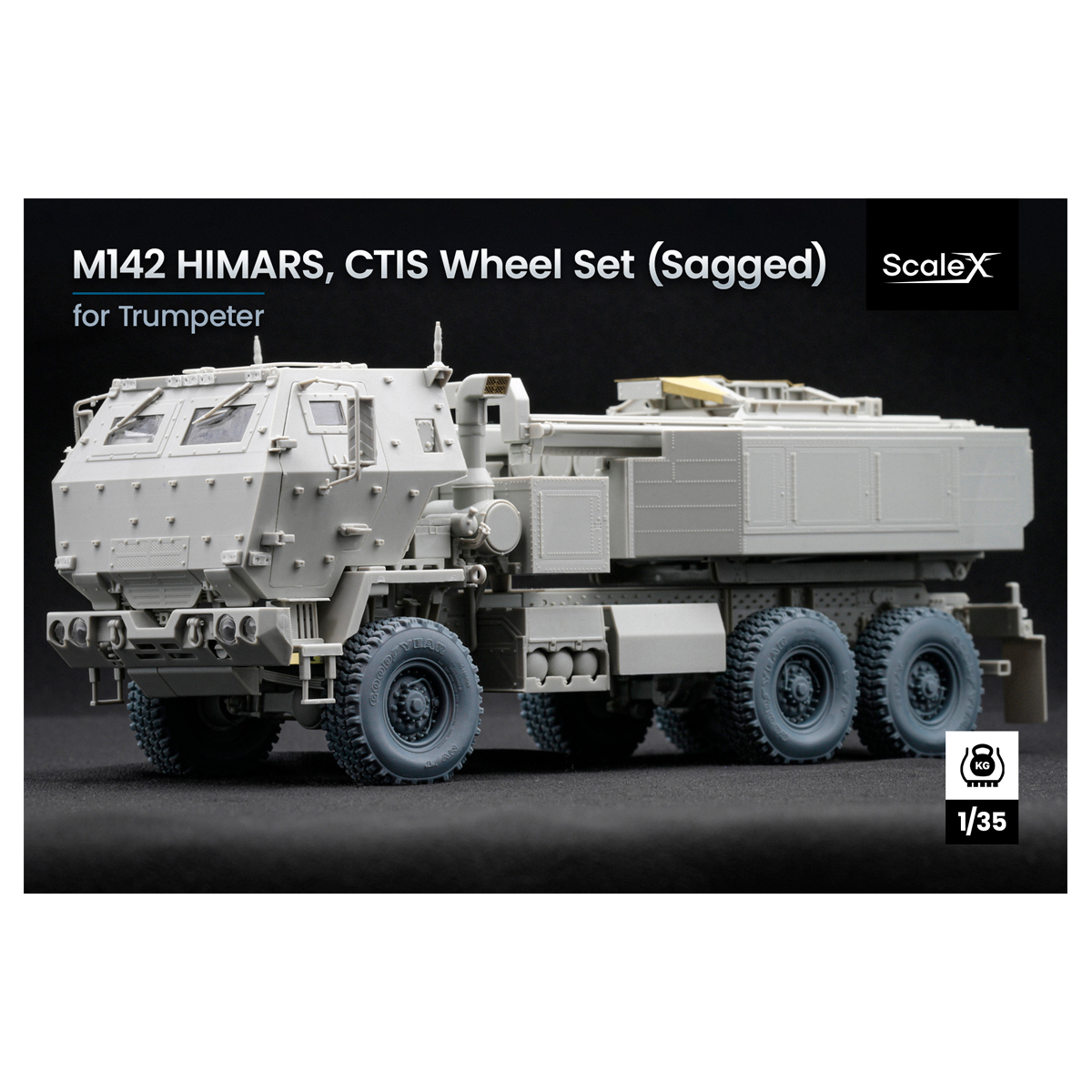 ak-interactive-himars-v2-weighted-wheel-set-1-35-set-ruote-ponderate-per-modelli image 1
