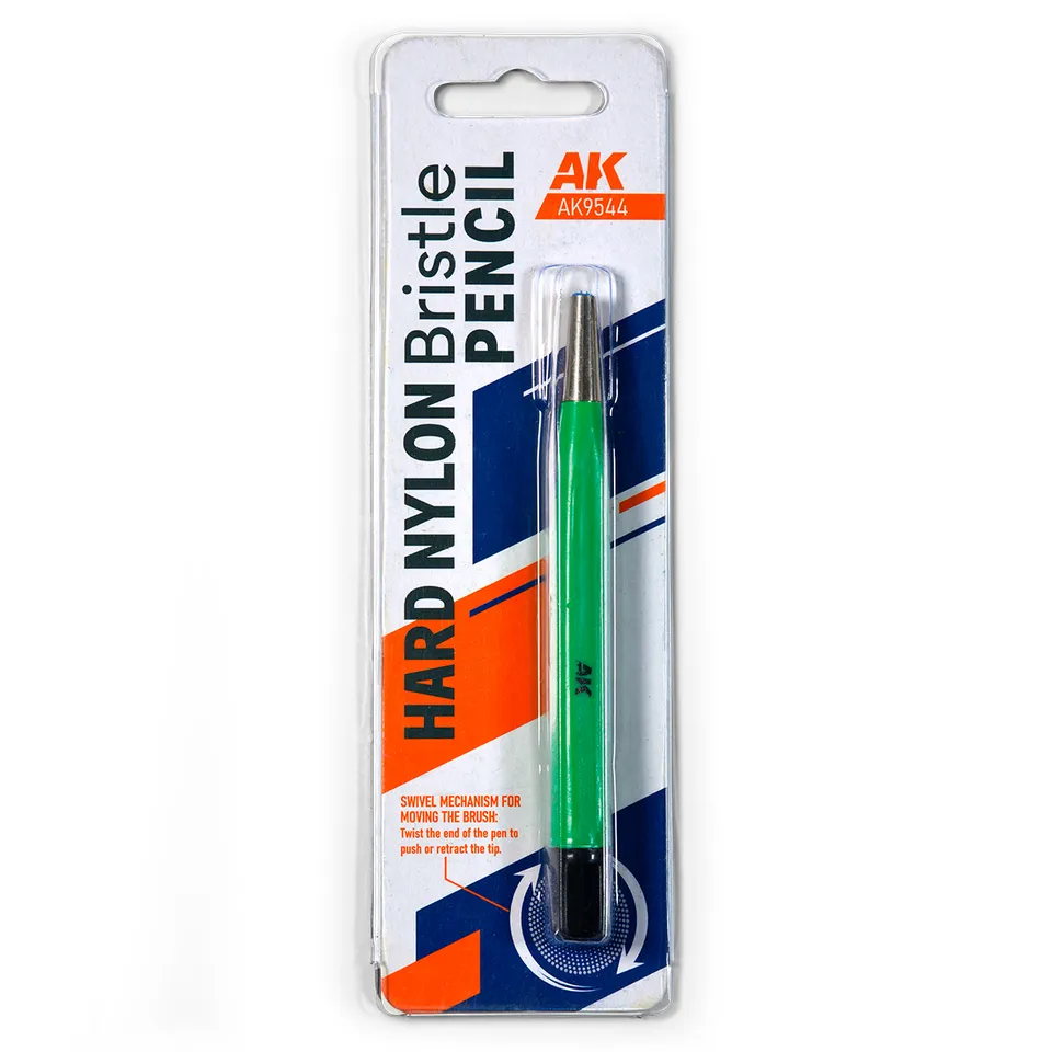 ak-interactive-hard-nylon-bristle-pencil-pennello-per-modellismo-con-setole-in-n image 1