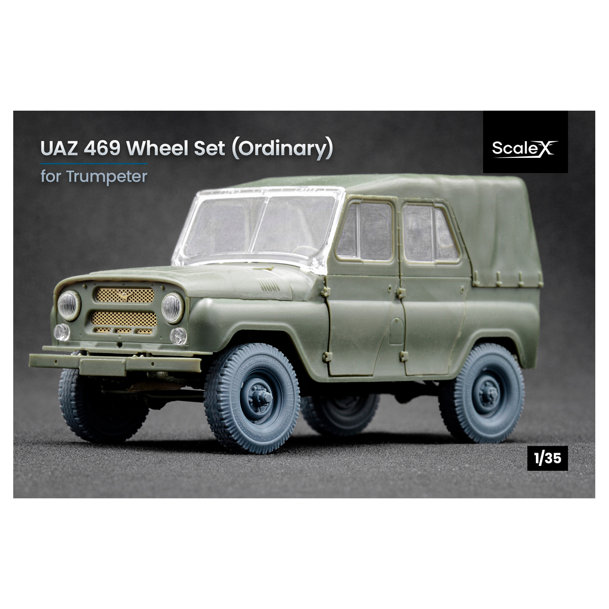 ak-interactive-uaz-469-ordinary-wheel-set-for-trumpeter-1-35 image 1