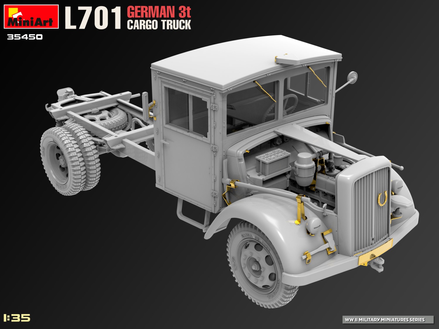 ak-interactive-1-35-l701-german-3t-cargo-truck-kit-di-modellismo image 8