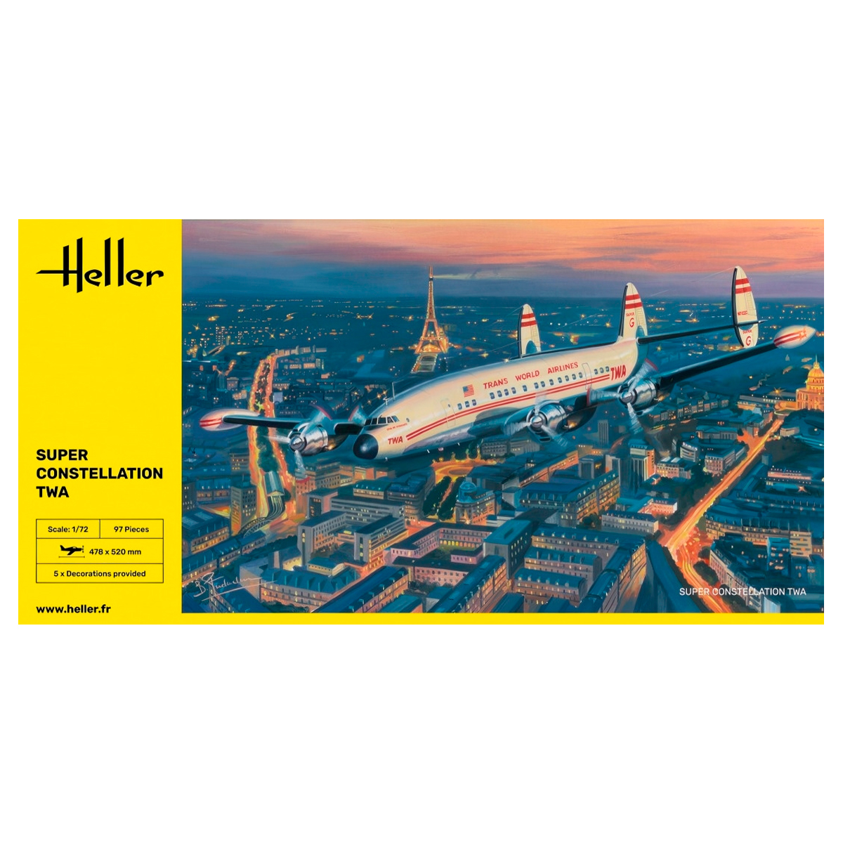 ak-interactive-1-72-super-constellation-twa-kit-di-modellismo image 1