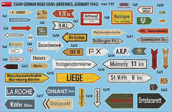 ak-interactive-1-35-german-road-signs-ww2-set-cartelli-stradali-ardenne-germania image 6