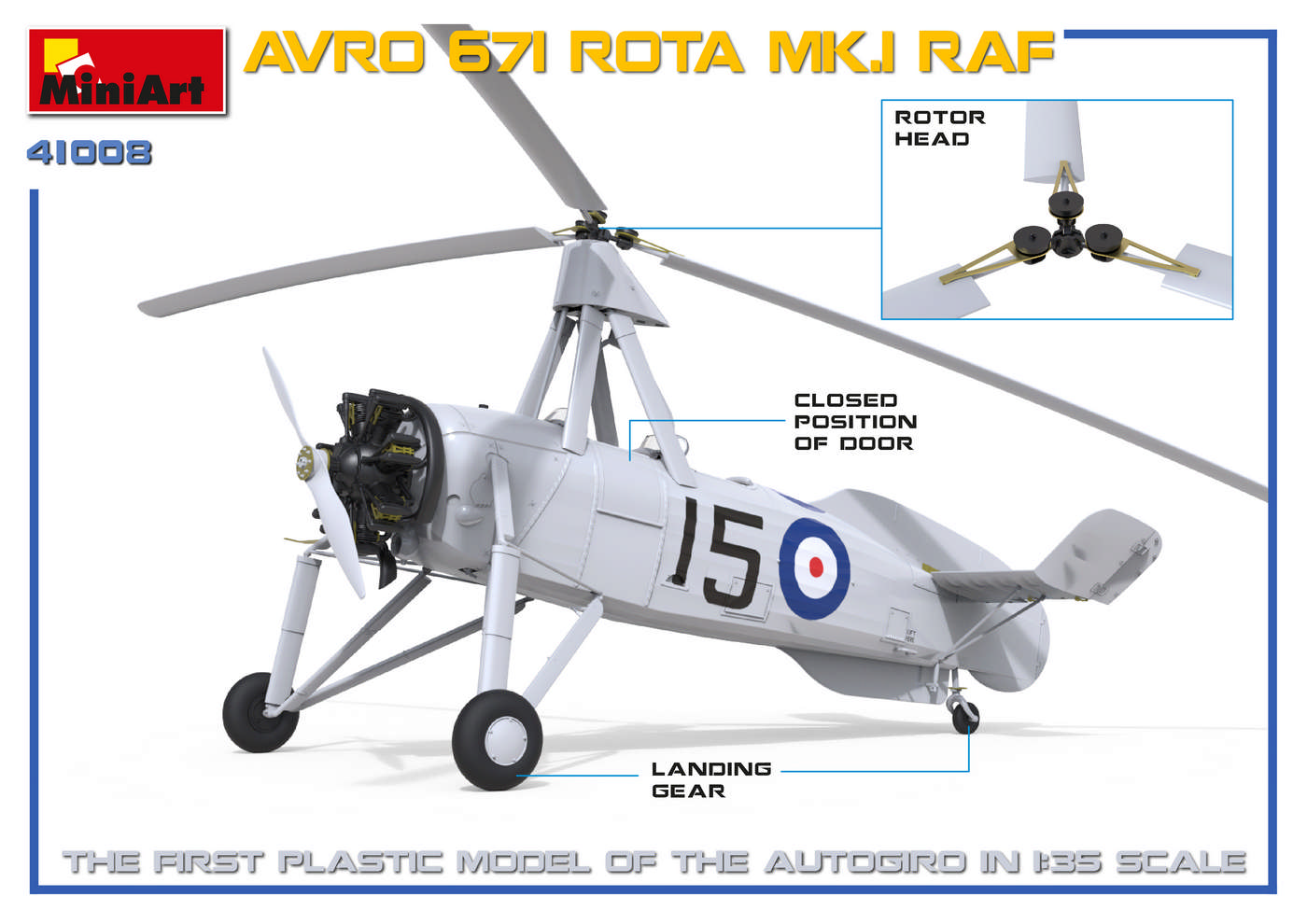 ak-interactive-1-35-avro-671-rota-mk-i-raf-kit-di-modellismo-autogiro image 7