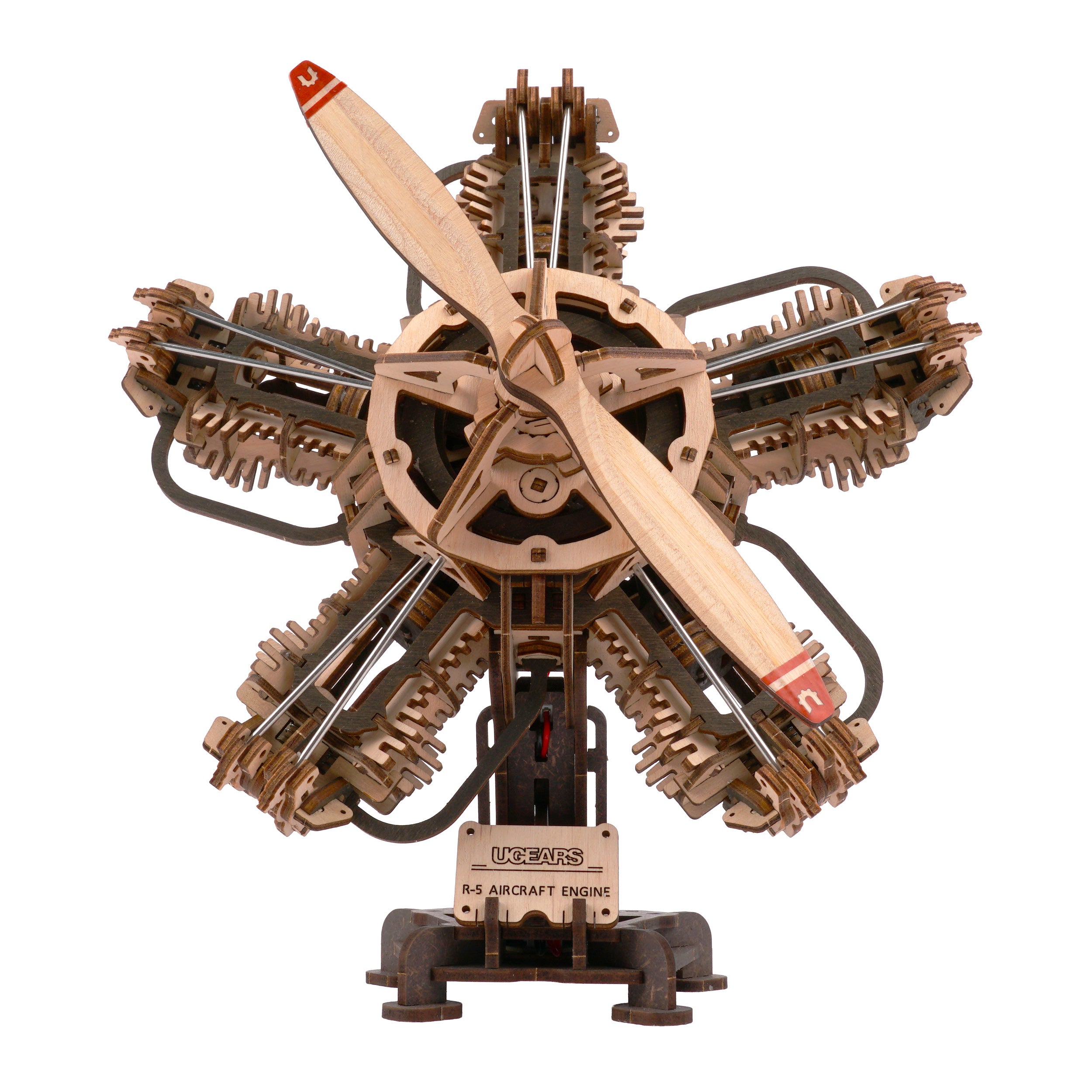ugears-r-5-aircraft-engine-kit-modellismo-motore-radiale-5-cilindri image 4
