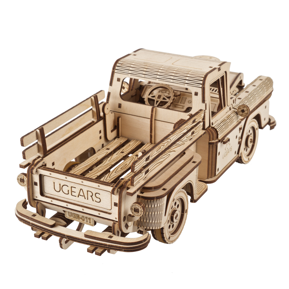 ugears-pickup-lumberjack-kit-camioncino-meccanico-in-legno image 2