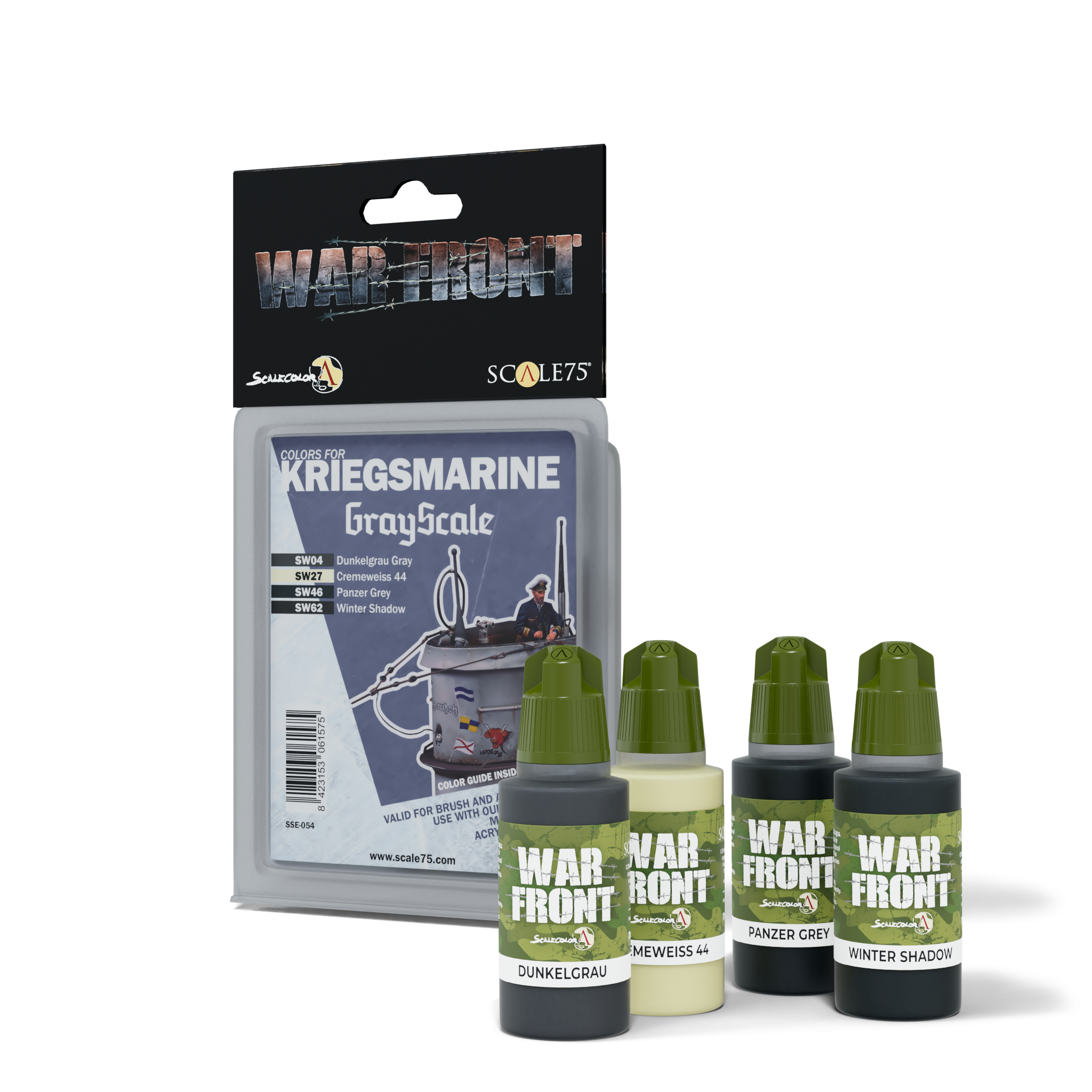scale75-warfront-grayscale-kriegsmarine-set-4-acrilici-opachi-u-boot-wwii image 1