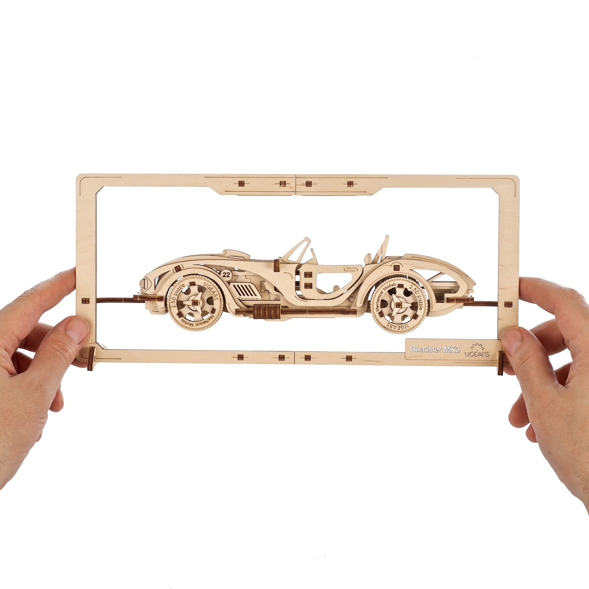 ugears-roadster-mk3-2-5d-puzzle-quadro-auto-muscle-in-legno image 4