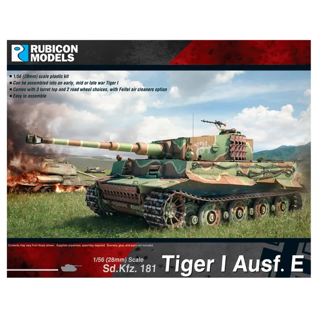 ak-interactive-1-56-sd-kfz-181-tiger-i-ausf-e-caja-ligeramente-da-ada-kit-modell image 1