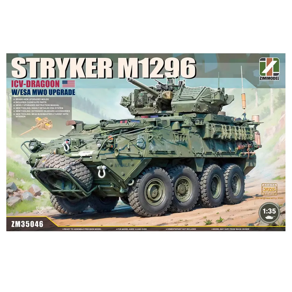 ak-interactive-1-35-stryker-m1296-icv-dragoon-with-esa-mwo-upgrade-kit-modellism image 1