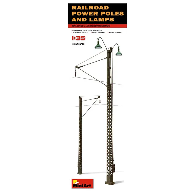 ak-interactive-1-35-railroad-power-poles-lamps-paletti-e-lampioni-ferroviari image 1