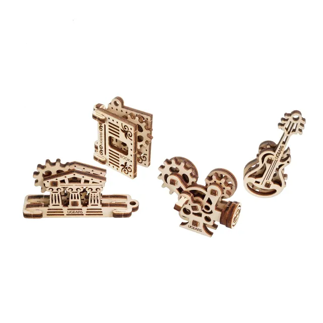ugears-fidgets-creation-kit-modellismo-legno-4-miniature-meccaniche image 1