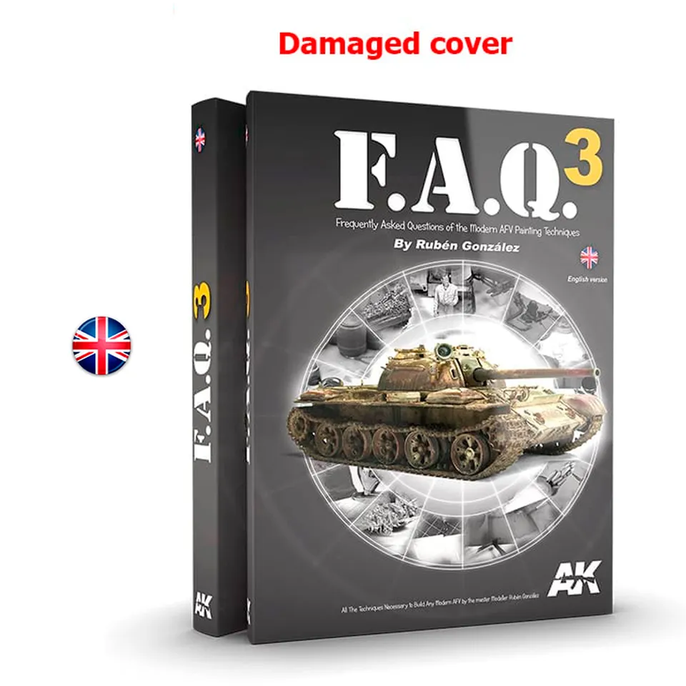 ak-interactive-f-a-q-3-libro-di-tecniche-di-modellismo-copertina-danneggiata image 1