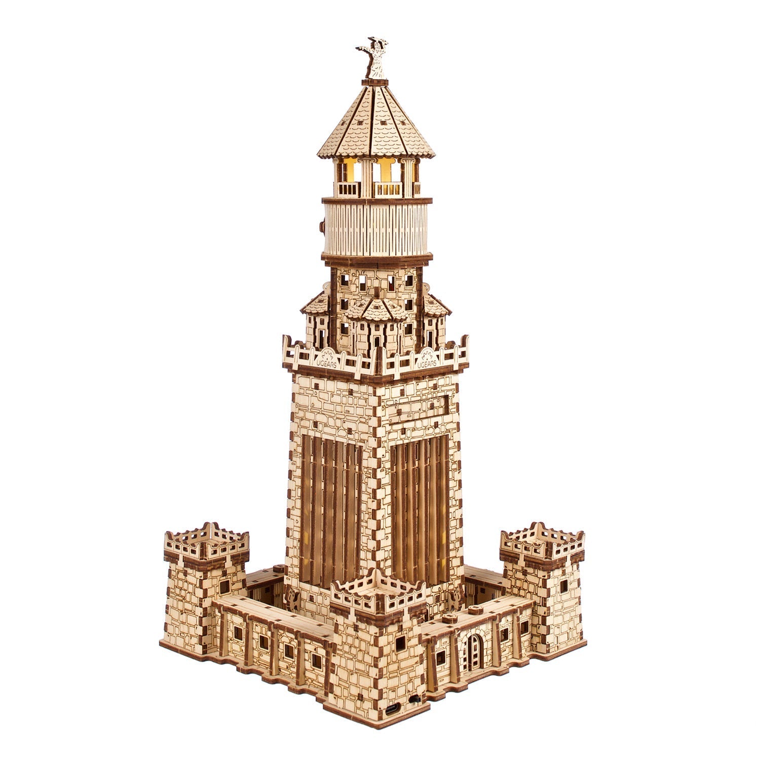 ugears-lighthouse-of-alexandria-modellino-meccanico-in-legno-del-faro-di-alessan image 2