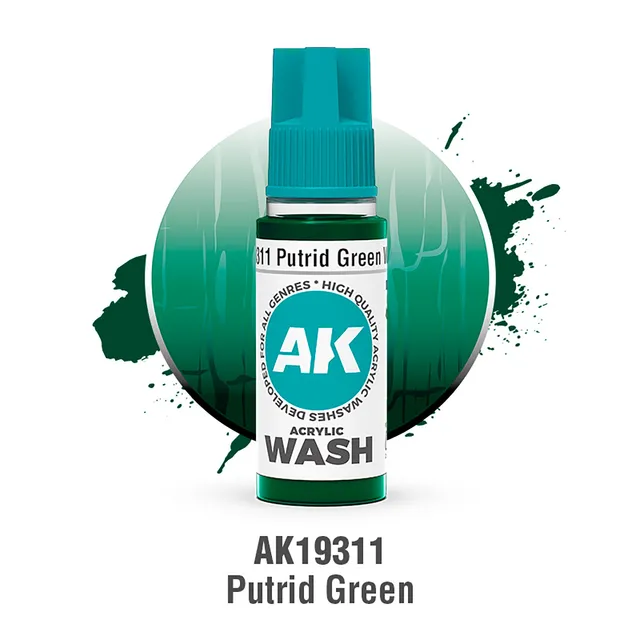 ak-interactive-verde-putrido-lavado-acrilico-deep-shades-wash-modellismo image 1