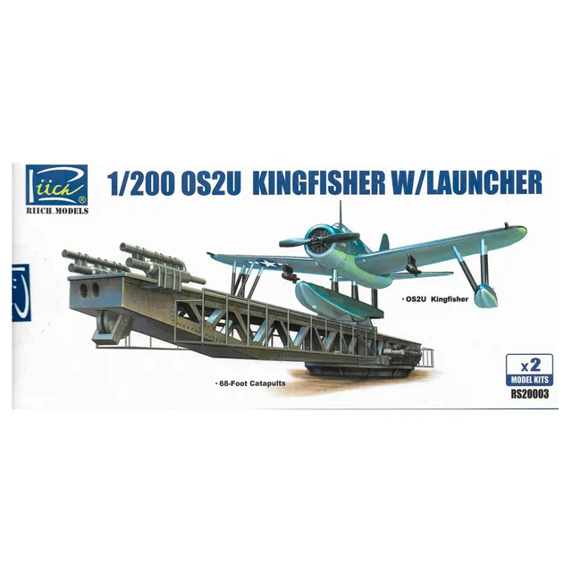 ak-interactive-os2u-3-kingfisher-con-lanciatore-kit-modellismo-scala-1-200 image 1