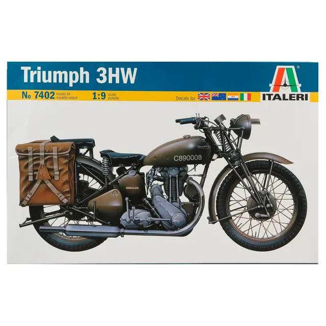 ak-interactive-1-9-triumph-3wh-wwii-motorcycle-kit-modellismo-moto-militare image 1