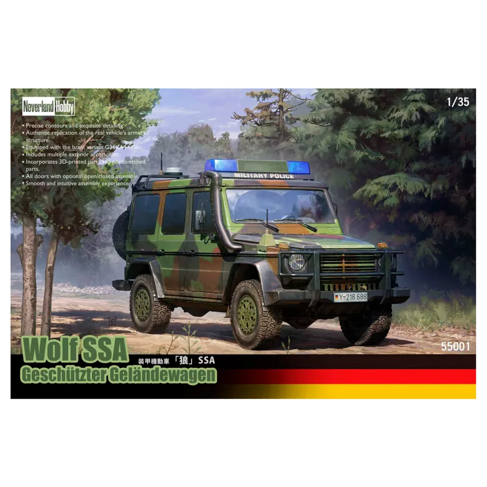 ak-interactive-1-35-wolf-ssa-gesch-tzter-gel-ndewagen-kit-di-modellismo image 1