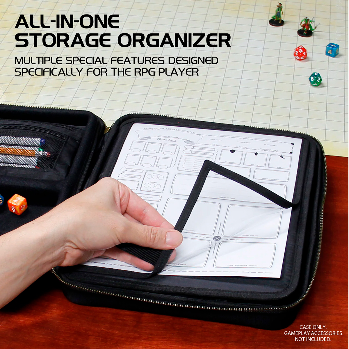 ak-interactive-enhance-tabletop-rpg-organizer-case-custodia-per-dnd-con-porta-sc image 3