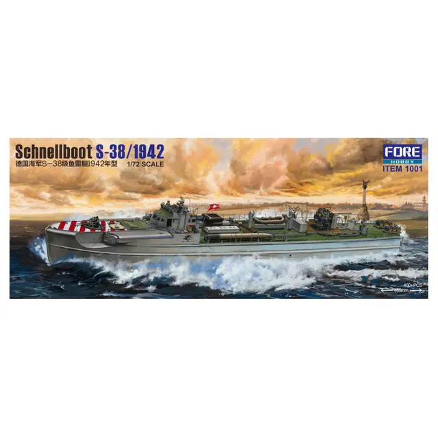 ak-interactive-schnellboot-s-38-1942-1-72-kit-di-modellismo-navale image 1