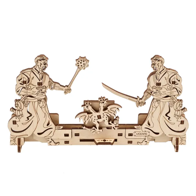 ugears-the-centuries-old-battle-for-freedom-mini-modello-legno-3d image 1