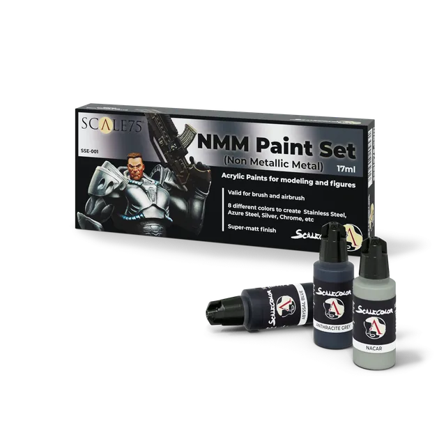 scale75-nmm-paint-set-steel-set-pitture-effetto-acciaio-non-metallico-scalecolor image 1