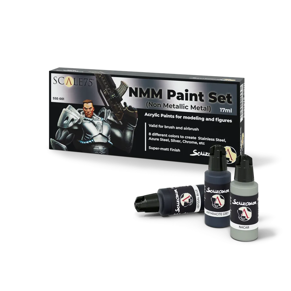 scale75-nmm-paint-set-steel-set-pitture-effetto-acciaio-non-metallico-scalecolor image 1