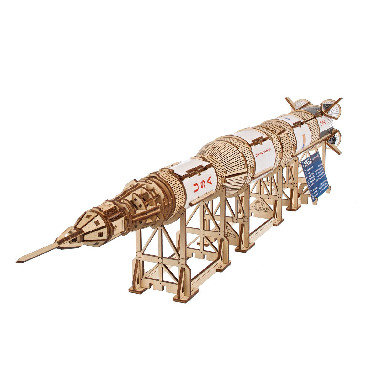ugears-nasa-saturn-v-kit-di-modellismo-in-legno-3d-razzo-saturno-v image 1