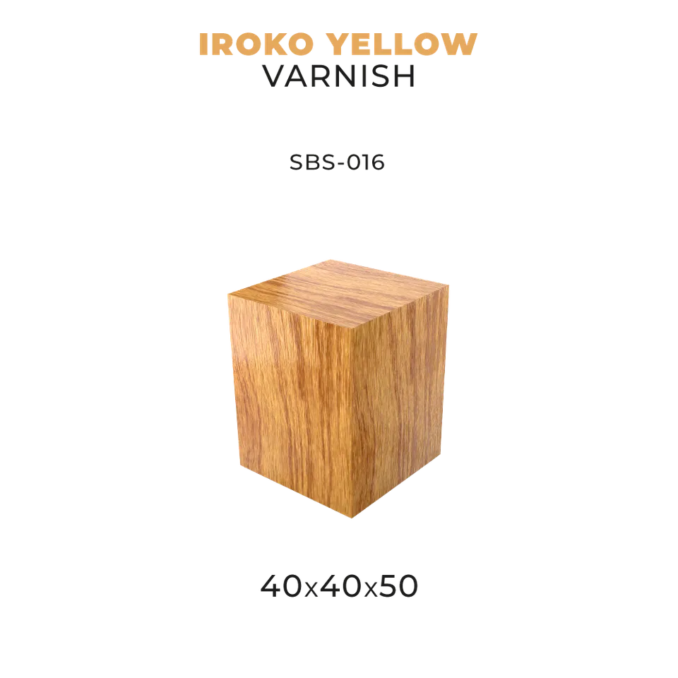 scale75-iroko-yellow-varnish-40x40x50-base-legno-jatoba-per-miniature image 1