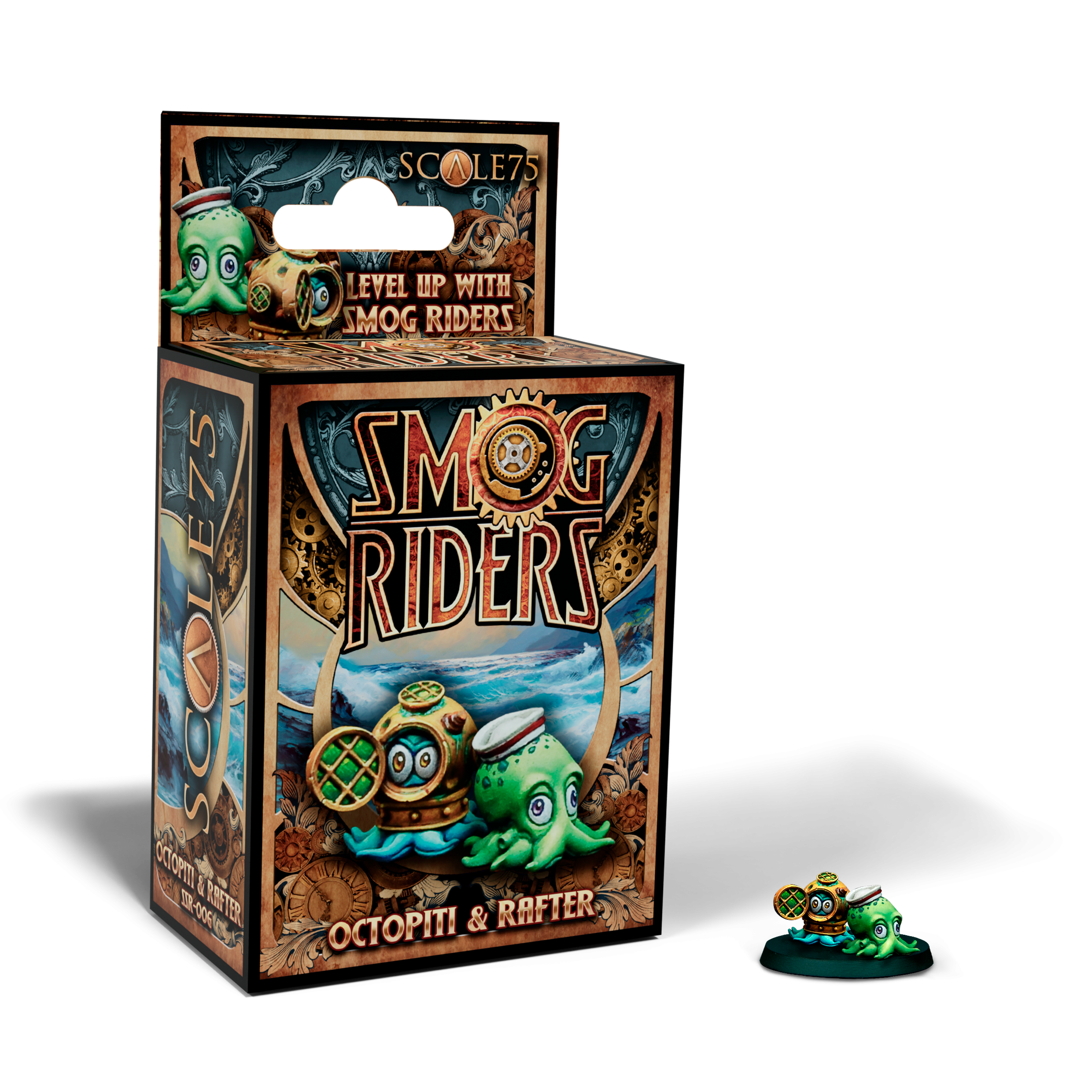 scale75-the-smog-riders-octopiti-and-rafter-miniatura-resina-35mm-chibi image 1