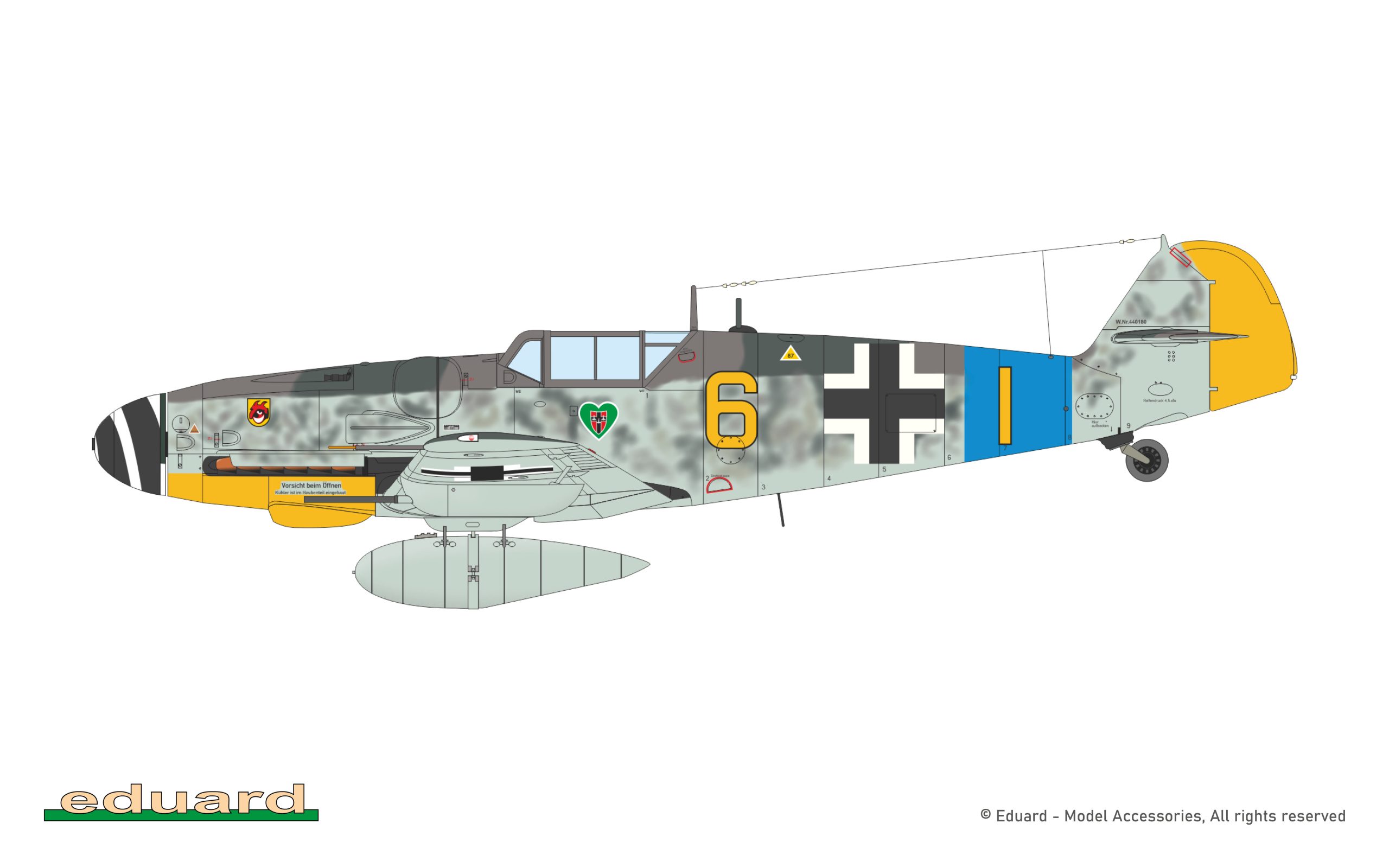 ak-interactive-bf-109g-6-1-72-modello-caccia-tedesco-wwii image 8
