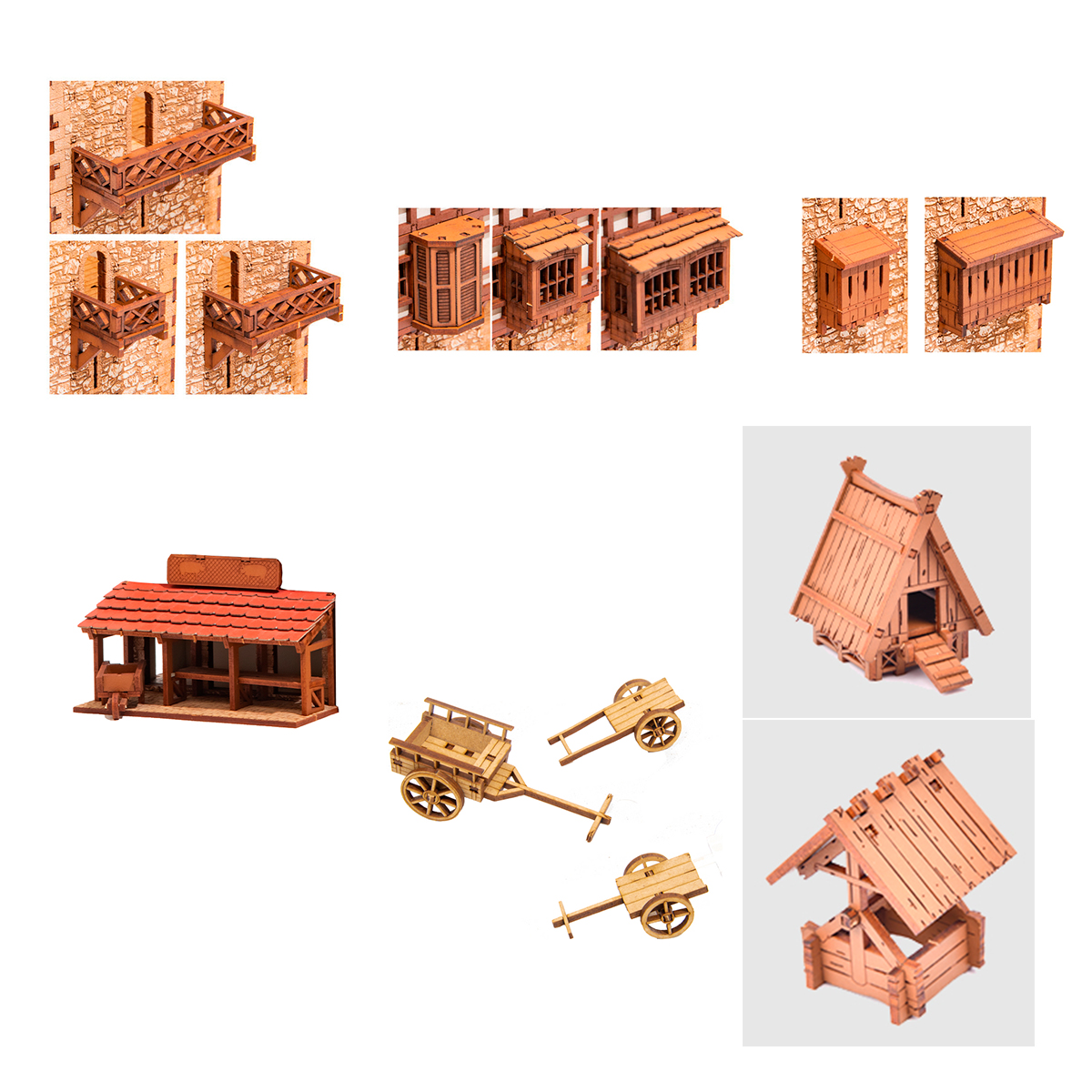 ak-interactive-mdf-accessory-pack-28mm-scale-medieval-europe image 1
