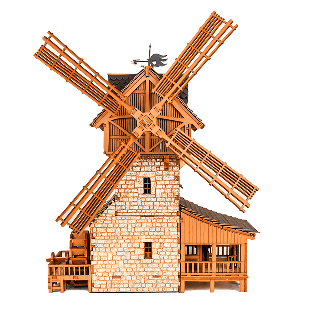 ak-interactive-the-windmill-28mm-scale-mulino-per-modellismo-e-wargame image 3