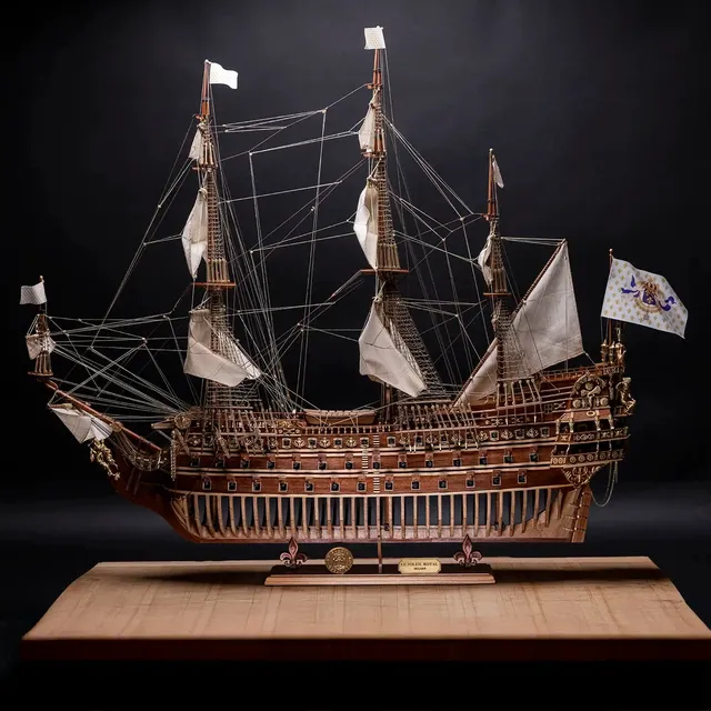 occre-soleil-royal-edizione-limitata-e-numerata-kit-modello-nave-in-legno image 1