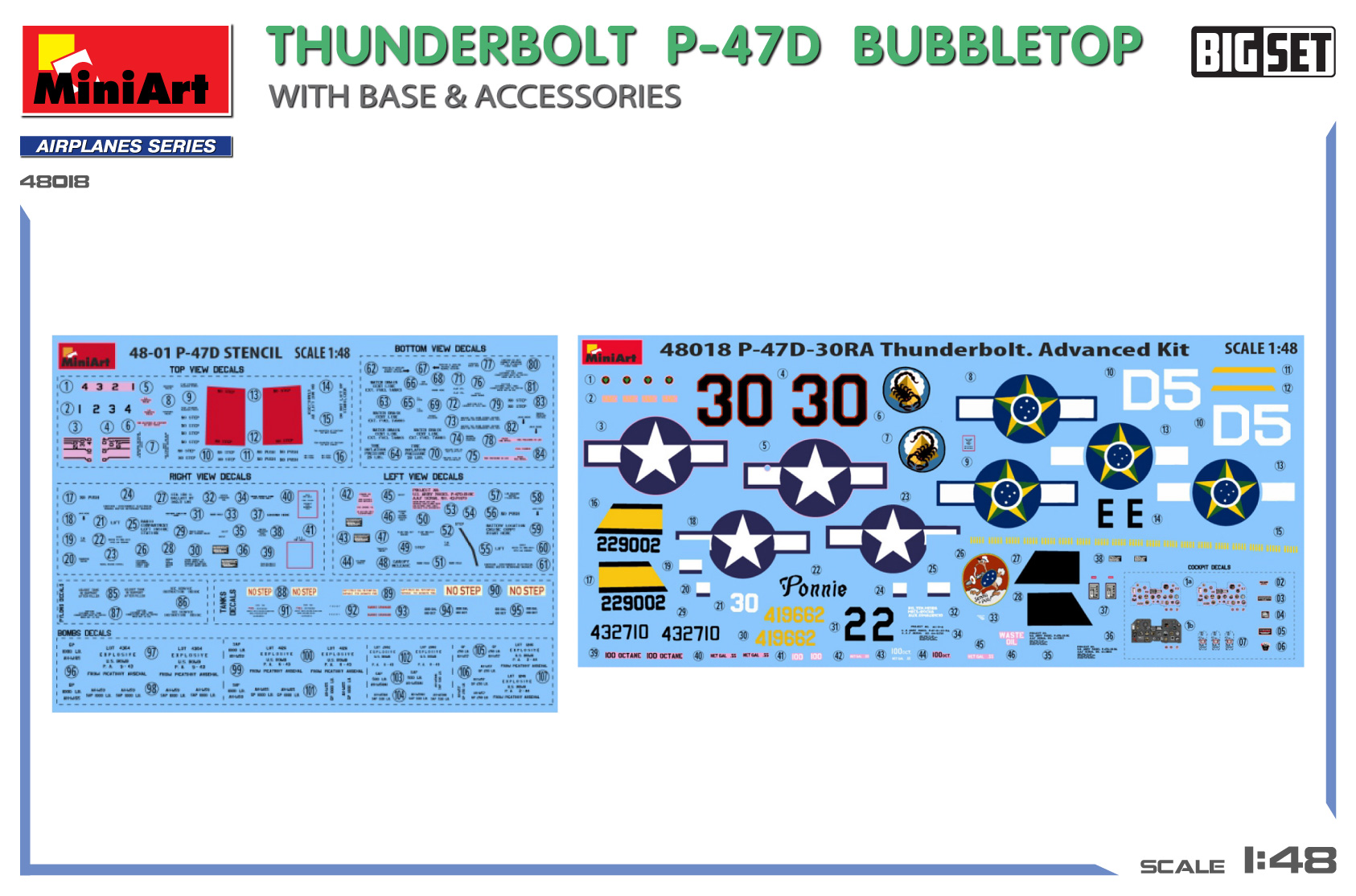 ak-interactive-1-48-thunderbolt-p-47d-bubbletop-big-set-con-base-e-accessori-kit image 2