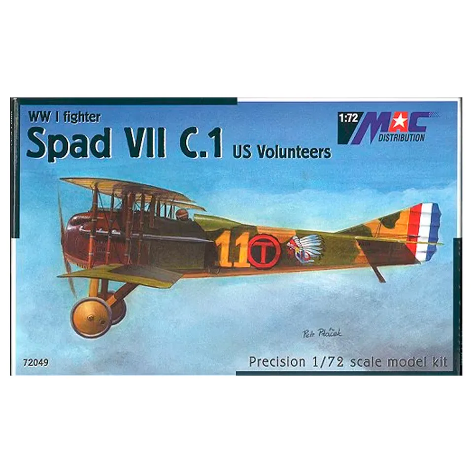 ak-interactive-1-72-spad-vii-c-1-us-volunteers-ww-i-fighter-kit-di-modellismo image 1