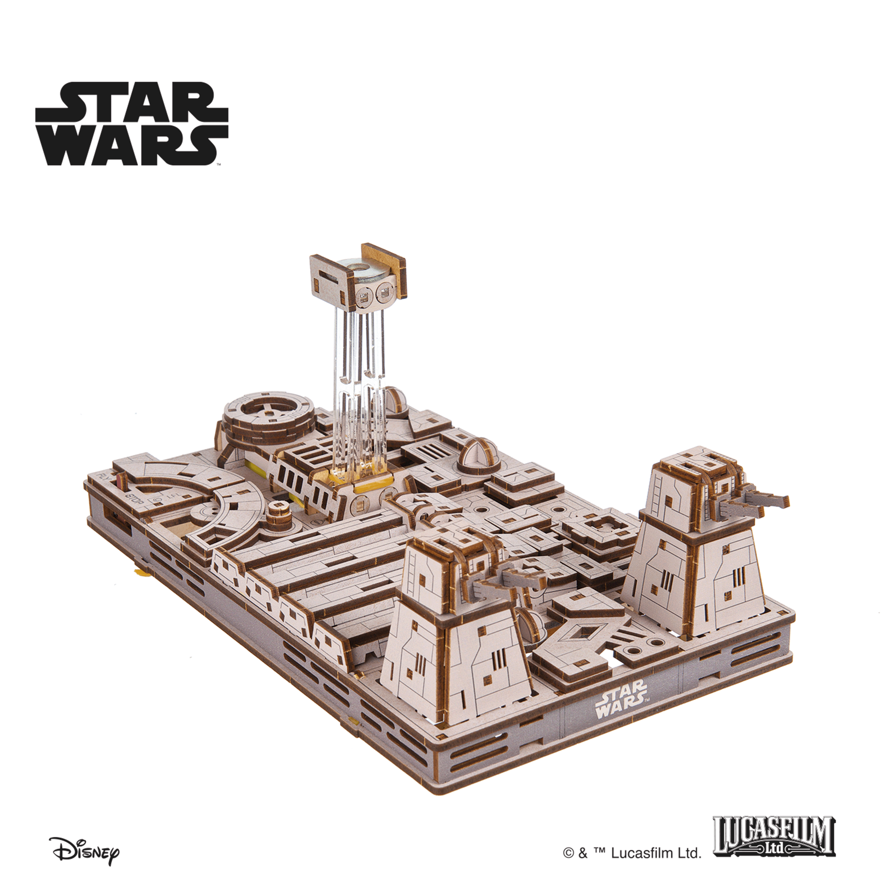 ugears-tie-fighter-star-wars-kit-modellismo-legno-meccanico image 6