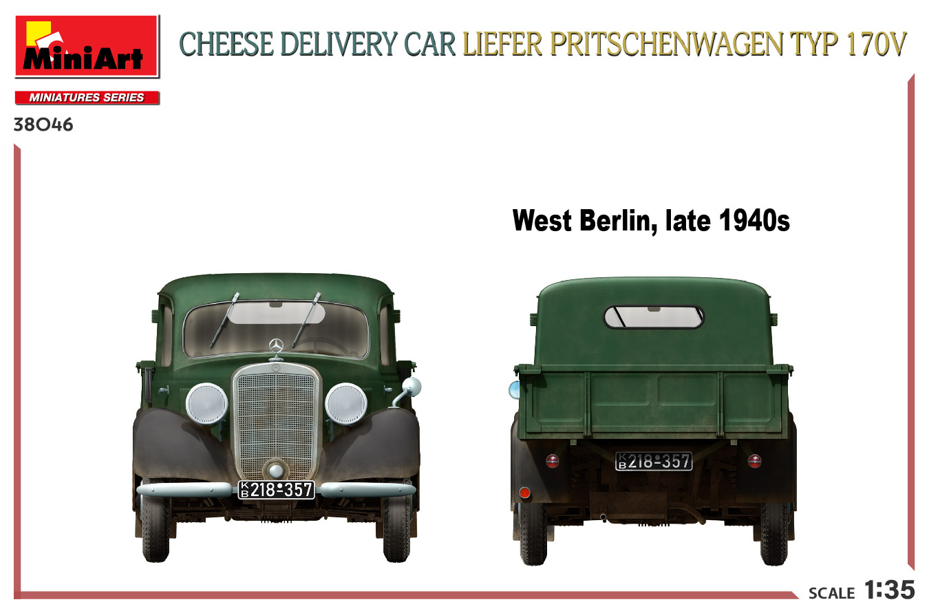 ak-interactive-1-35-cheese-delivery-car-liefer-pritschenwagen-typ-170v-kit-model image 4