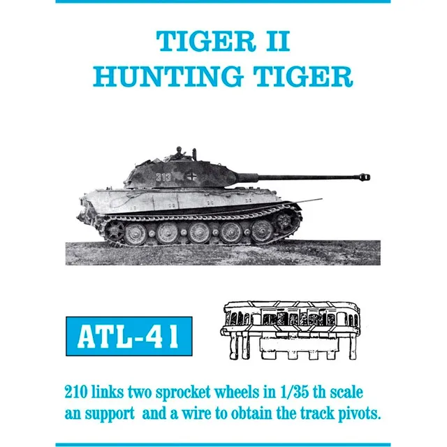 ak-interactive-cingoli-metallici-per-tiger-ii-e-hunting-tiger-in-scala-1-35 image 1