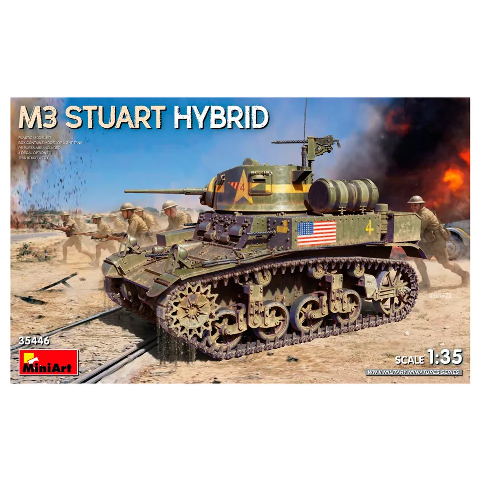 ak-interactive-1-35-m3-stuart-hybrid-kit-carro-armato image 1