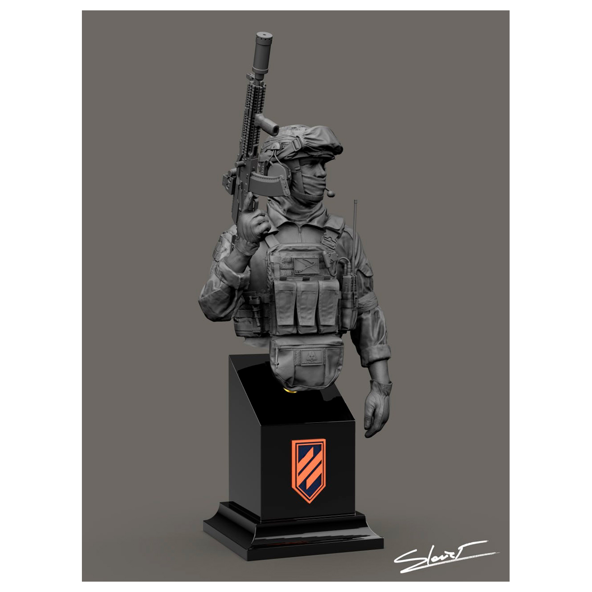 ak-interactive-ukrainian-soldier-02-bust-1-10-busto-da-dipingere image 2