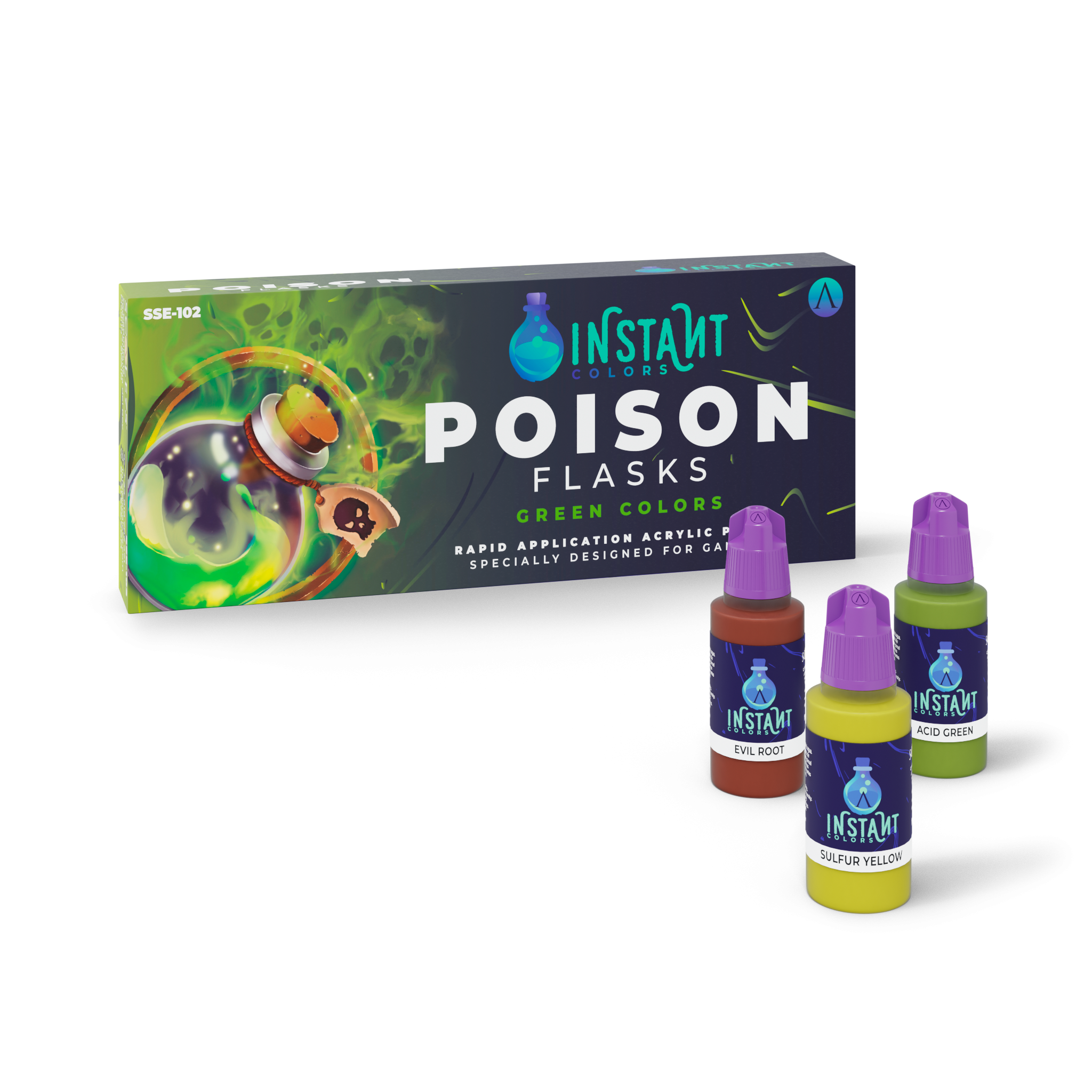 scale75-instant-colors-poison-flasks-set-verde-pittura-rapida image 1