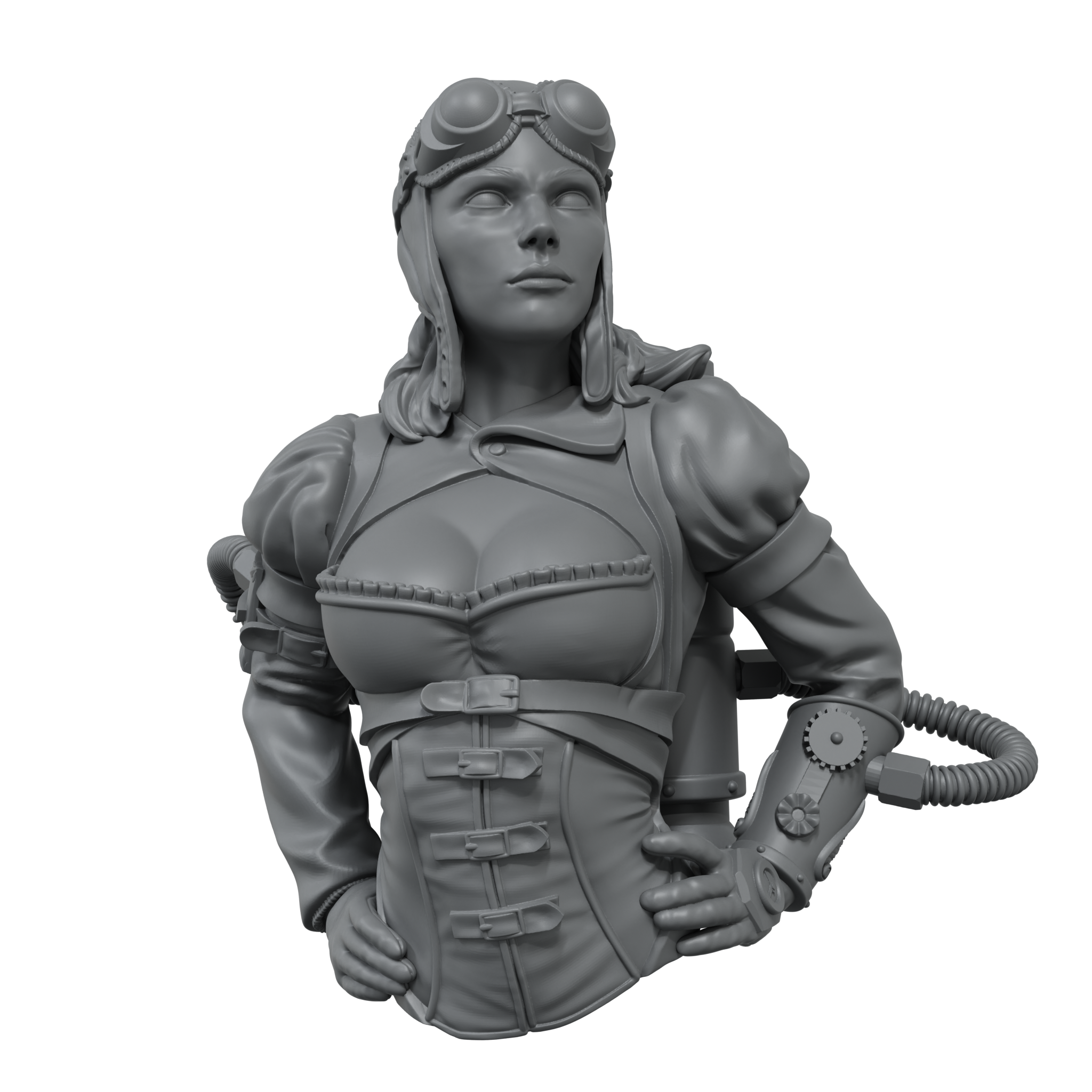 scale75-amelia-steam-1-10-naughty-gears-figura-in-resina-da-montare-e-dipingere image 2