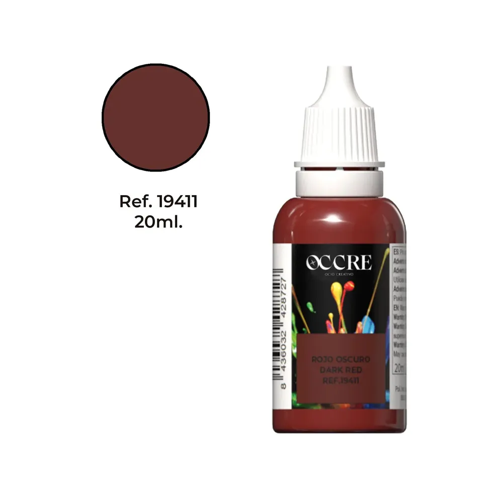 occre-pittura-acrilica-rosso-scuro-20-ml image 1